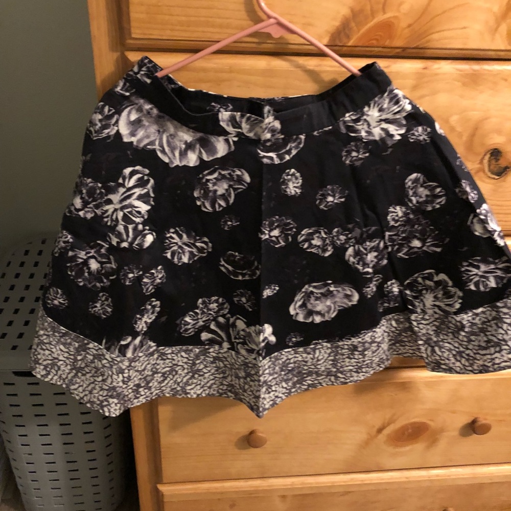 Dark floral skirt